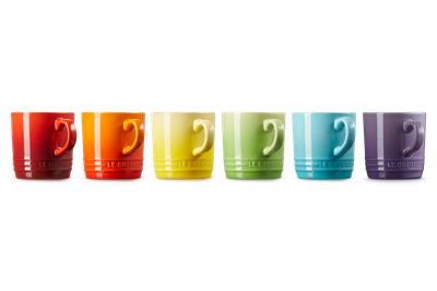 Set de 6 Tazas 200ml Rainbow Le creuset