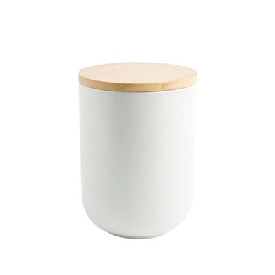 Contenedor de Cerámica Hermético Tapa Madera M Simplit