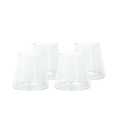 Pack 4 Vasos de Vidrio Estilo Japonés 320 ml Simplit