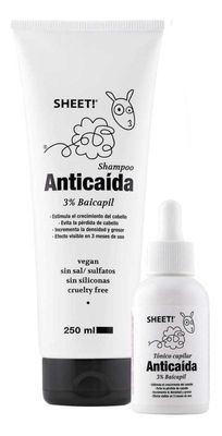 Pack Shampo Y Tonico 3% Baicapil Anticaida 1 Mes Sheet