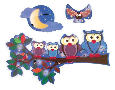 Imagen 2 del producto Puzzle 39Pcs Doble Con Forma Buho Scratch Europe