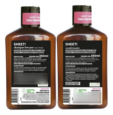 Imagen 2 del producto Pack Shampoo + Acondicionador Low Poo Sheet