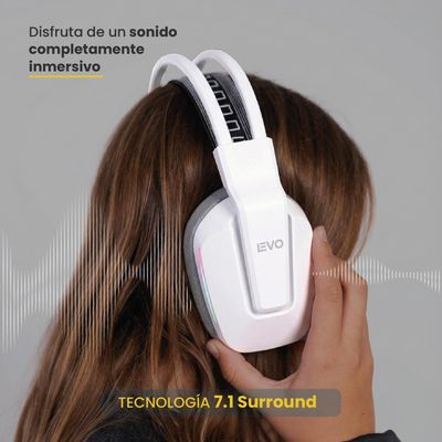 Imagen 2 del producto Audífono Gamer Inalámbrico Zenit Elite Bluetooth Rgb Bl Levo