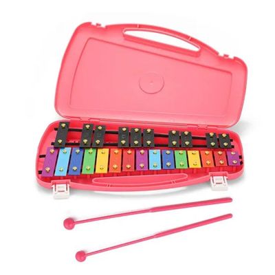 Imagen 1 del producto Metalófono Cromatico 25 Notas Infantil Rosado Klip Klap