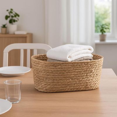 Imagen 2 del producto Canasto Organizador Rectangular de Junco 34x24 cm DAY