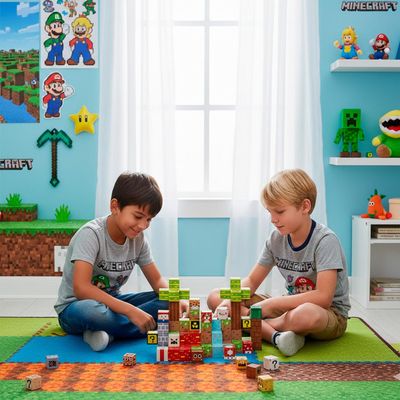Imagen 2 del producto ⁠Juego Bloques Magnéticos 146pcs MineBlocks Mapa Bandú
