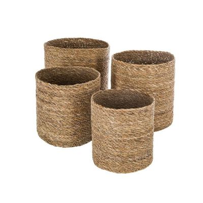 Set 4 Canastos Emmet de Caña Artesanal (S a XL) Atmosphera
