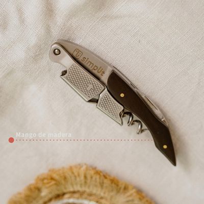 Imagen 2 del producto Descorchador Abridor Vino Sommelier Simplit