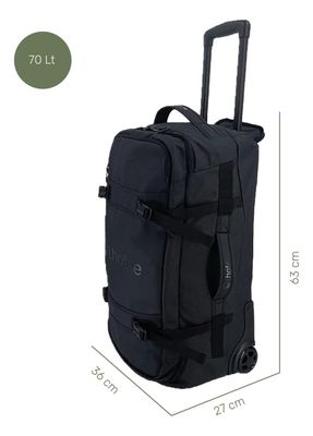 Imagen 2 del producto Maleta Bolso Trolly Expedition Duffel 70lts Black