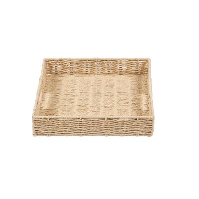 Bandeja Cuadrada Kord 35cm Beige Mimbre 5Five