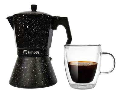 Imagen 2 del producto Pack Cafetera Italiana 4 Tazas + Taza Doble Pared 350 ml