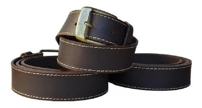 Imagen 2 del producto Cinturón Cuero Café XL Costura Hecho a Mano Raiquen