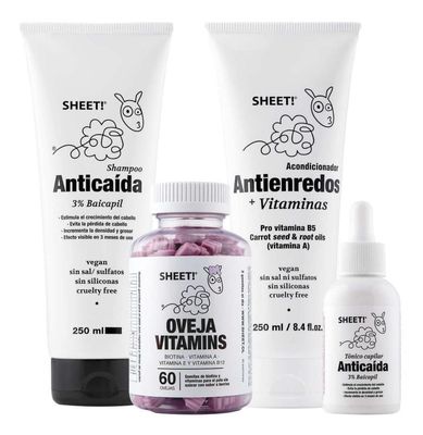 Pack Shampoo Tonico Anticaida Gomitas Acondicionador Sheet