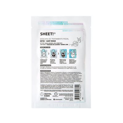Imagen 2 del producto Mascarilla Detox Ceniza Volcánica, Aloe Vera Y Té Sheet