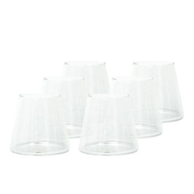 Set 6 Vasos de Vidrio Estilo Japonés 320 ml Simplit