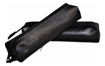 Imagen 2 del producto Estuche Cuero Multiuso Tubo Negro Hecho a Mano Raiquen