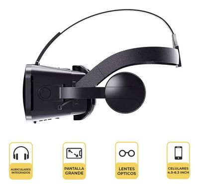 Imagen 2 del producto Lentes de Realidad Virtual Vr Box Ultra + Audífonos LEVO