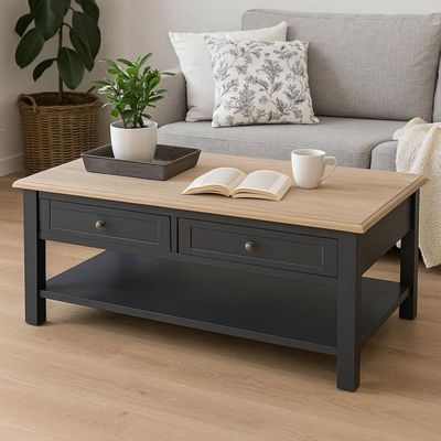 Imagen 2 del producto Mesa de Centro Damian con 4 Cajones y Repisa Atmosphera