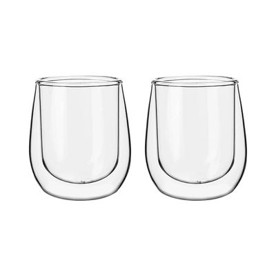 Imagen 1 del producto Set 2 Tazas Vidrio Doble Pared Expreso 80 ml Simplit