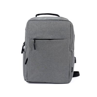 Mochila para Notebook con Puerto USB 15"" Gris Levo