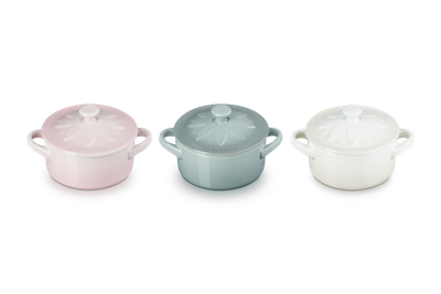 Set de 3 Mini Cocotte 10Sunflower Le creuset
