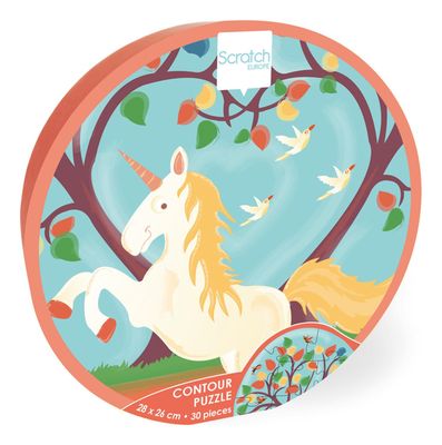 Imagen 2 del producto Puzzle 30Pcs Con Forma Unicornio Scratch Europe