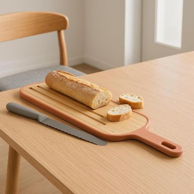 Imagen 2 del producto Tabla de Bamboo Ranurada para Pan y Aperitivos Berghoff