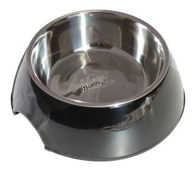 Imagen 1 del producto Plato Melamina Sólido Redondo Negro Talla M Perro