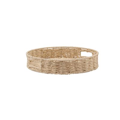 Bandeja Redonda Decorativa de Mimbre 40 cm 5Five