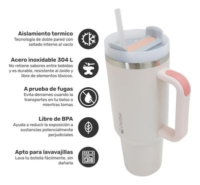 Imagen 2 del producto Vaso Térmico Tumbler 1180ml Lhotse Pink