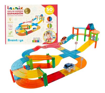 Imanix Pista de Carreras 50 Piezas Magnéticas