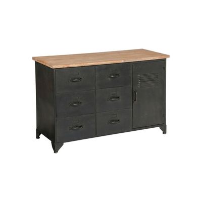 Arrimo Cierna Metal Madera 148 X 51 X 85cm Atmosphera