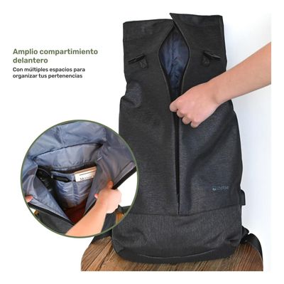 Imagen 2 del producto Mochila Antirrobo Lhotse Gris Oscuro MA147