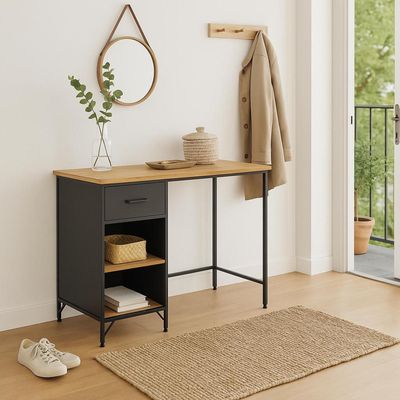 Imagen 2 del producto Escritorio Estilo Industrial con Cajón y Repisas 5Five