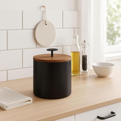 Imagen 2 del producto Hielera de Acero Inoxidable con Tapa de Madera Secret De Gourmet