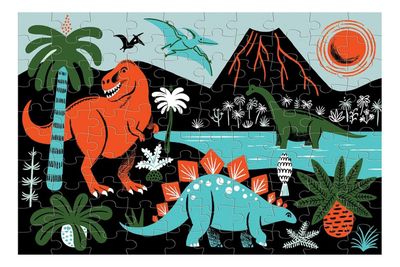 Puzzle 100Pcs Brilla En La Oscuridad Dinosaurios Mudpuppy