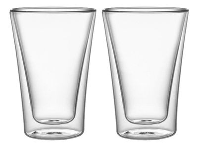 Set 2 Vasos Vidrio Doble Pared 400 ml Simplit