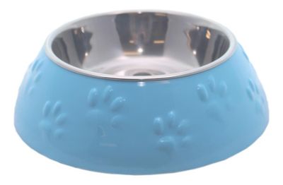 Imagen 2 del producto Plato Huellitas Celeste Para Perro L Mascan