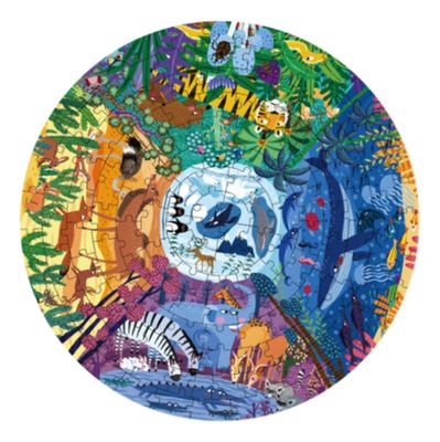Puzzle 150Pcs Redondo Animales Alrededor Del Mundo MiDeer