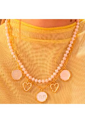 Collar Doble 19V69 Dorado Mujer STB043