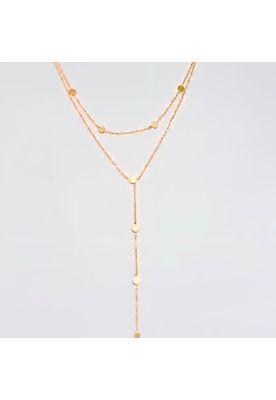 Collar Doble 19V69 Italia STNE150 Dorado