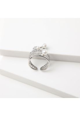 Anillo  19v69 Plateado Mujer STR166