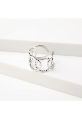 Anillo 19v69 Plateado Mujer STR210