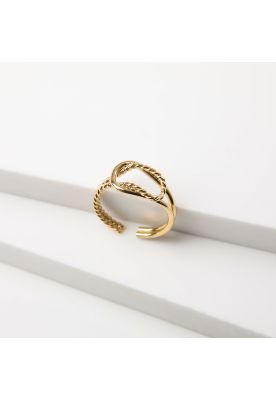 Anillo 19v69 Dorado Mujer STR220