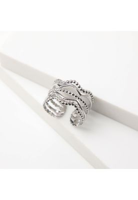 Anillo  19v69 Plateado Mujer STR348