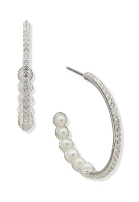 Aros Anne Klein Plateados 01G01131