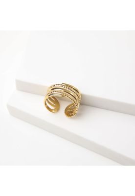 Anillo 19v69 Dorado Mujer STR206