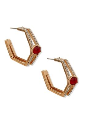 Imagen 2 del producto Aros Anne Klein Rojo Mujer 01G00735