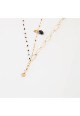 Pulsera Doble  19v69 Dorado Mujer STB162