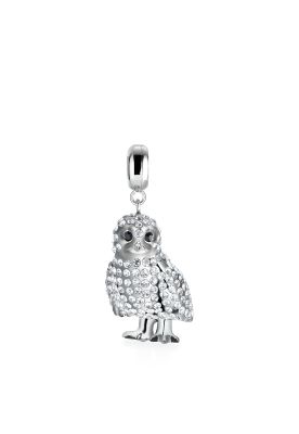 Charm Bering Polarowl-1 Plateado